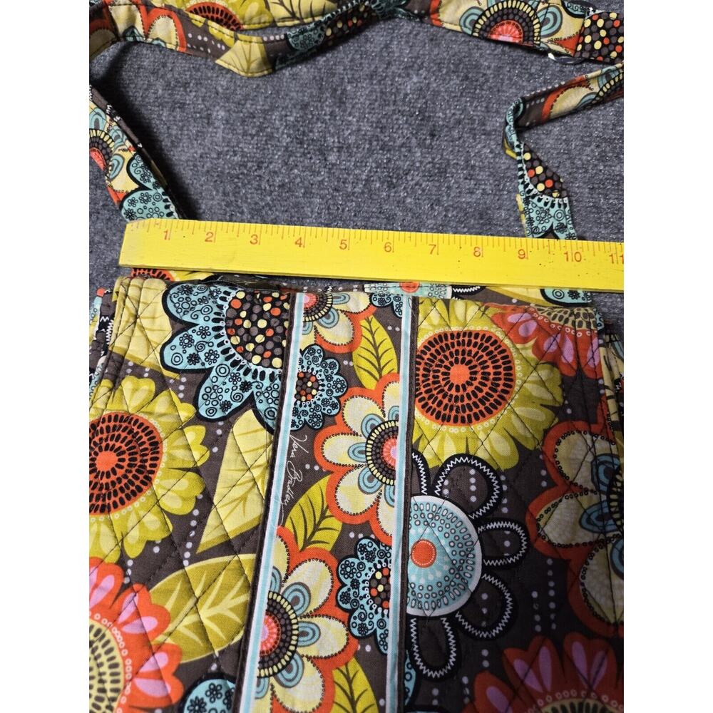 Vera Bradley Bag Orange Yellow Turquoise Messenger Crossbody Floral Purse - Picture 10 of 10